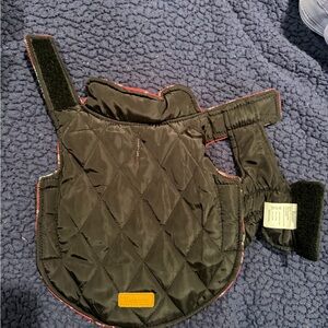Dog Quilted Jacket with Velcro Straps
